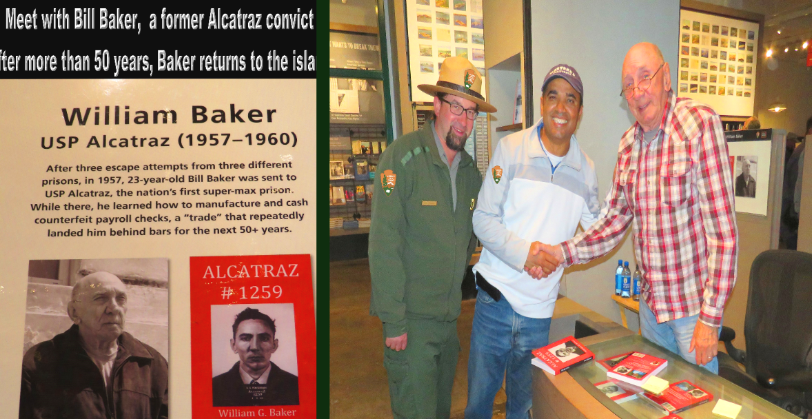 Alcatraz inmate Bill Baker former Alcatraz convict inside the prison